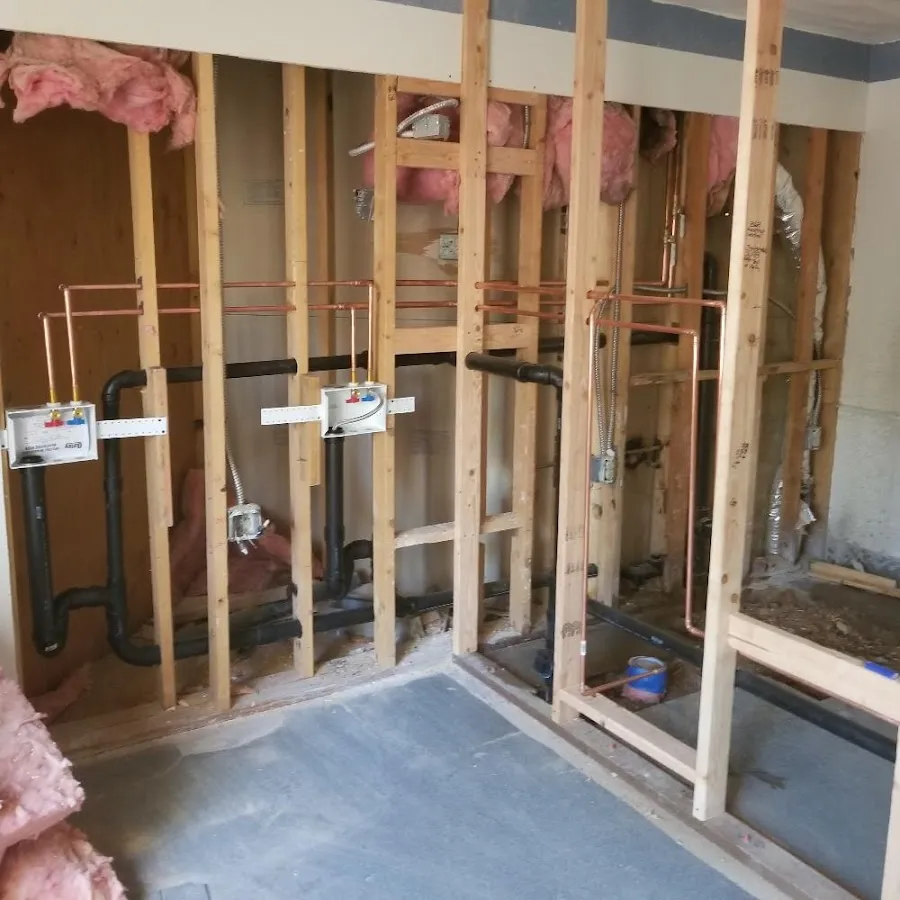 Copper pipe rough-in and plumbing installation in St. Clair Shores